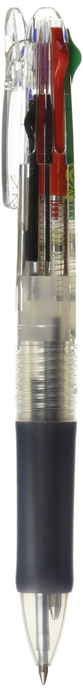 zebra 4color ballpoint pen clip-on G 4color 0.7 transparent B4A3-C 14.3cm×1.4cm