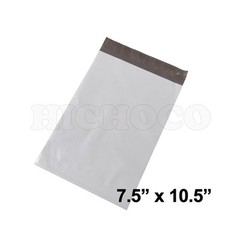 100 ct 7.5×10.5 Poly Mailers Envelopes Shipping Bags White Plastic Self Seal Bag