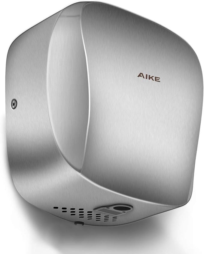 AIKE AK2903 Heavy Duty Commercial Hand Dryer with Hepa Filter Brushed Stainle…
