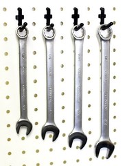 100 Black L Peg Hooks – Lock to Pegboard – Tool Storage – Garage Wall organizer