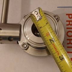 1” Sanitary Butterfly Valve with Pull Handle Stainless Steel