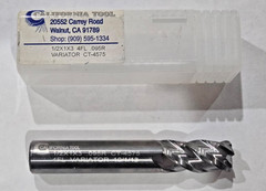 California Tool Variator Carbide Square End Mill 4FL 1/2″ x 1″ x 3″ .095R