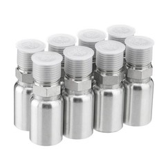 12pcs 1/2″ NPTF Hydraulic Hose End Fittings, 1/2″ I.D. Hose x 1/2″ NPTF Male A++