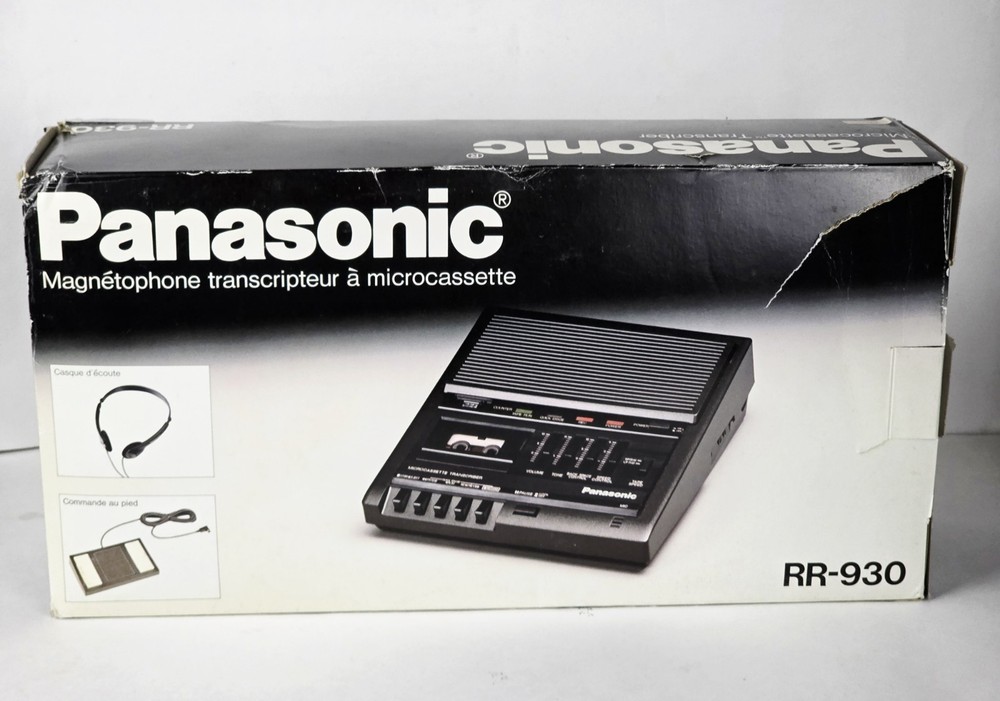 Panasonic RR-930 Microcassetter Trascriber Recorder Foot Controller READ PLEASE