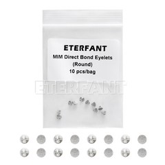 10PCs ETERFANT Dental Ortho Lingual Button Bondable MIM Direct Eyelet Round Base