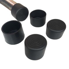 Black 12 16 19 20 25 28 32 35 45-50mm Rubber Chair Table Feet Pipe Tube End Cap