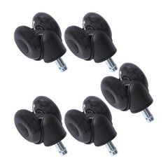 5 Pack 2 Inch Universal Heavy Duty Office Chair Caster Wheels 360 Degree