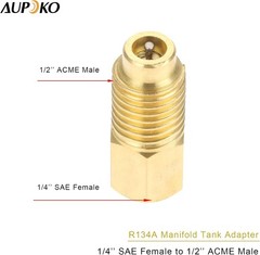Self-Sealing Can Tap with Tank Adapter, 1/2’’ to 1/4’’ SAE Refrigerant Can B