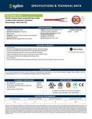 Syston 14/2 Fire Alarm Cable FPLP Unshield Copper Wire-100ft/250ft/500ft/1000ft