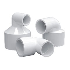 PVC Reducing 90° Elbow Pipe Fitting Joint Water Pipe Socket Coupling 20mm~110mm