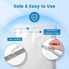 Poly Mailers Metronic 19×24 500Pcs Heavy Duty White