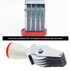 Create idea 4 Digits Adjustable Number Stamp Roller Symbol Office Date Stamp…