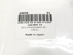 Edmund Optics 69-636 50.0mm Diameter x 500.0mm FL, 1064nm V-Coat, PCX Lens