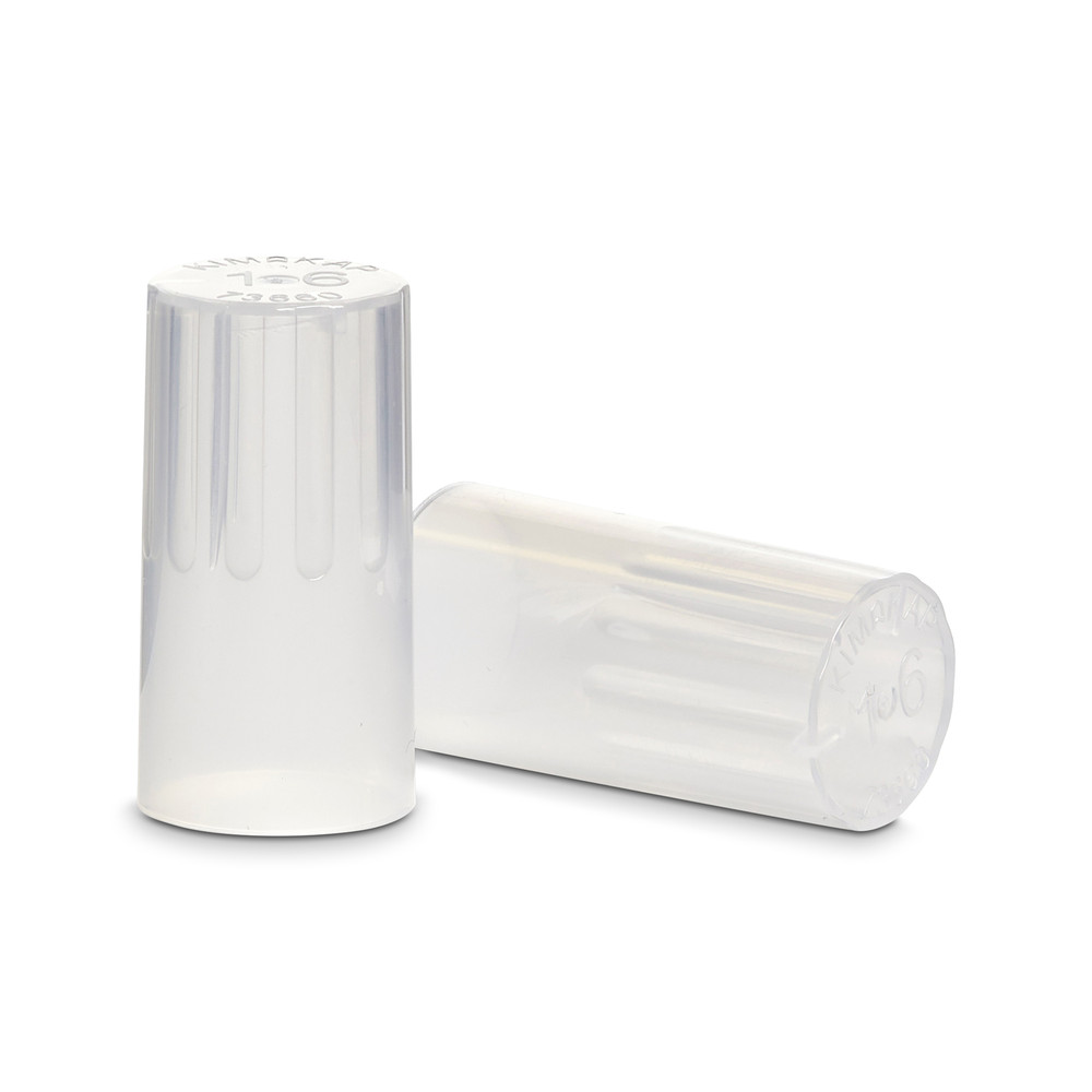 Kimble KIM-KAP Disposable 16mm Culture Tube Caps #73660-16 Set of 50 Per Order