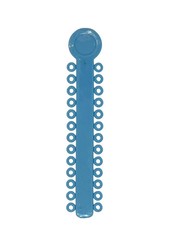 Orthodontic Elastomeric Ligature Ties Pack x 40 sticks / 1,040 donuts latex F
