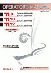 Takeuchi TL10V2 Loader Operator, Owner, Workshop, Engine, Manuals in PDF Form