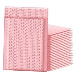Bubble Mailers 6×10 Inch 25pc Light Pink Shipping Bags, 6×10 Inches Light pink