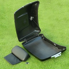 5.5in Moto Trunk w/Backrest Rack for Harley Sport Glide 18-25 Low Rider S 20-25