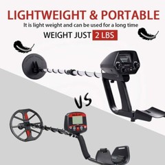 Waterproof LCD Metal Detector, Deep-Sensitive Search for Coins, Jewelry & Relics