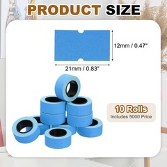 Pricing Labels 10 Rolls 5000 Price Price Gun Labels Blue
