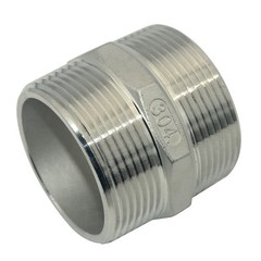 2-1/2″ in Pipe Fitting Hex Nipple NPT 304 Stainless Steel Male to Male connector