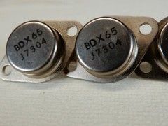 Amperex Philips BDX65 TO-3 Transistors Qty 4 NOS