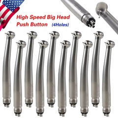USA New 2 Dental High Speed Turbine Push Button Type Handpiece 4 hole NSK Style