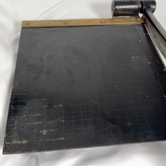 Eastman No 10 Cast Iron Guillotine Paper Cutter Trimmer 10×10 Vintage Brass
