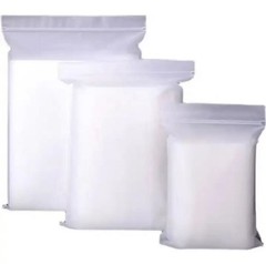 100 Pack 8×12 Inch Clear Reclosable Zipper Bag Plastic Poly Zip Lock Bags 2Mil