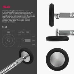 , Babinski Telescoping 2.0® Neurological Reflex Hammer with Built-in Brush fo…