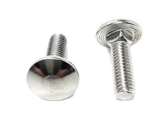 (25) 10-32 x 5/8 Carriage Bolts 18-8 Stainless Steel Fine Thread UNF