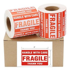 Fragile Stickers 2 x 3 Fragile Label Sticker Handle With Care Mailing 1-60 Rolls
