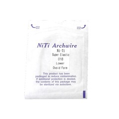 10Pcs Dental Orthodontic Super Elastic Niti Arch Wires Round Ovoid /Nature Form
