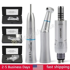 Dental Slow Speed Handpiece Inner Water Contra Angle / Straight /Air Motor 4Hole