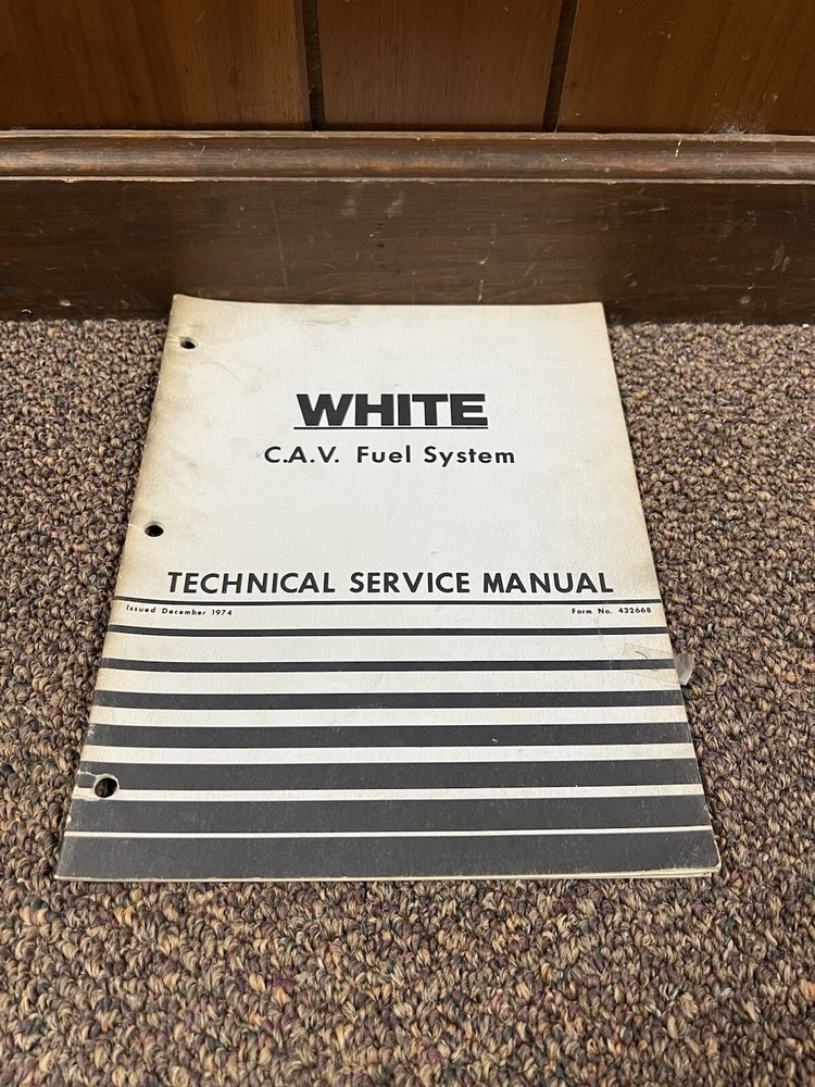 Genuine White Tractor CAV Fuel System Technical Service Manual