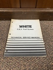 Genuine White Tractor CAV Fuel System Technical Service Manual