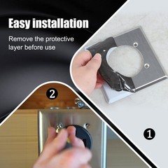Hole Dia. 2.48″ Outlet Cover Wall Plate 2 Gang Fits for HBL9450A Hubbell 14-50R