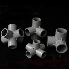 3/4/5/6-Way Elbow Connector Pipe Fittings 1/2″ 3/4″ 1″ 1.2″ 1.5″ White Blue Grey