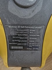 MSA 10119507 Workman 30′ Ft. 400 Lb. Self Retracting Lanyard Lifelines.