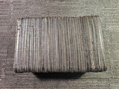 Dock Bumper Rectangular, 10 in x 14 1/2 in x 6 in Bumper, Laminated Rubber 4W942