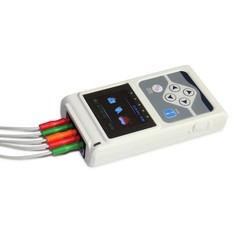3 Channel ECG/EKG Holter Recorder Monitor-Heart Rhythm Event Recorder for 24hr