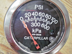 CAT 0-100 PSI Caterpillar 4W-0506 Pressure Gauge 3-1/8″ Face