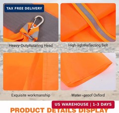 4 Pcs Airport Windsocks Measurement Sock Bag with Reflective Belt Oxford Fabric