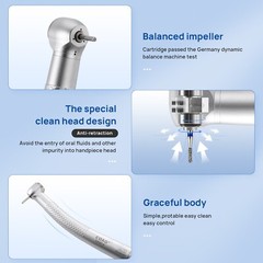COXO Anti-retraction High Speed Air Turbine Handpiece 4 Hole CX207-A H02-SP4
