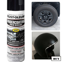 Rust Oleum Rubberized Undercoating Spray Grade Car Automotive Black Paint 15 oz