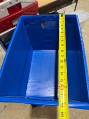 Lot of 500 Corrugated Plastic Postal Mail Type Totes Bins 18.25″Lx13.25″Wx11.5″H