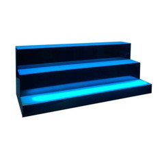 31″MultiColor LED Lighted Liquor Bottle Display 3 Tier for Home Commercial Bar