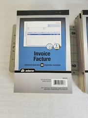 Adams 2-Part Carbonless Bound Sales Order Invoice Books 50-Set Per Book x 10