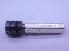 1 1/2 12 UNF 2A SET THREAD PLUG GAGE 1.5 1.50 1.500 1.5000 GO ONLY P.D. = 1.4440