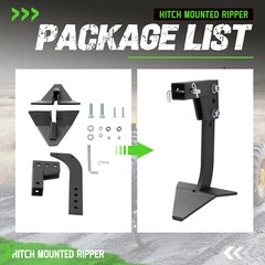 Hitch Mounted Ripper Shank Middle Buster Plow For 2″ Receiver Adapters Tractors
